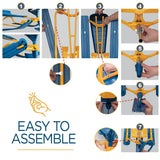 Frost Rush Snow Sled with Steering Wheel, Twin Brakes, Pull Rope & Safety Flag - Winter Racer Snow Sled for Kids and Adults for Sledding