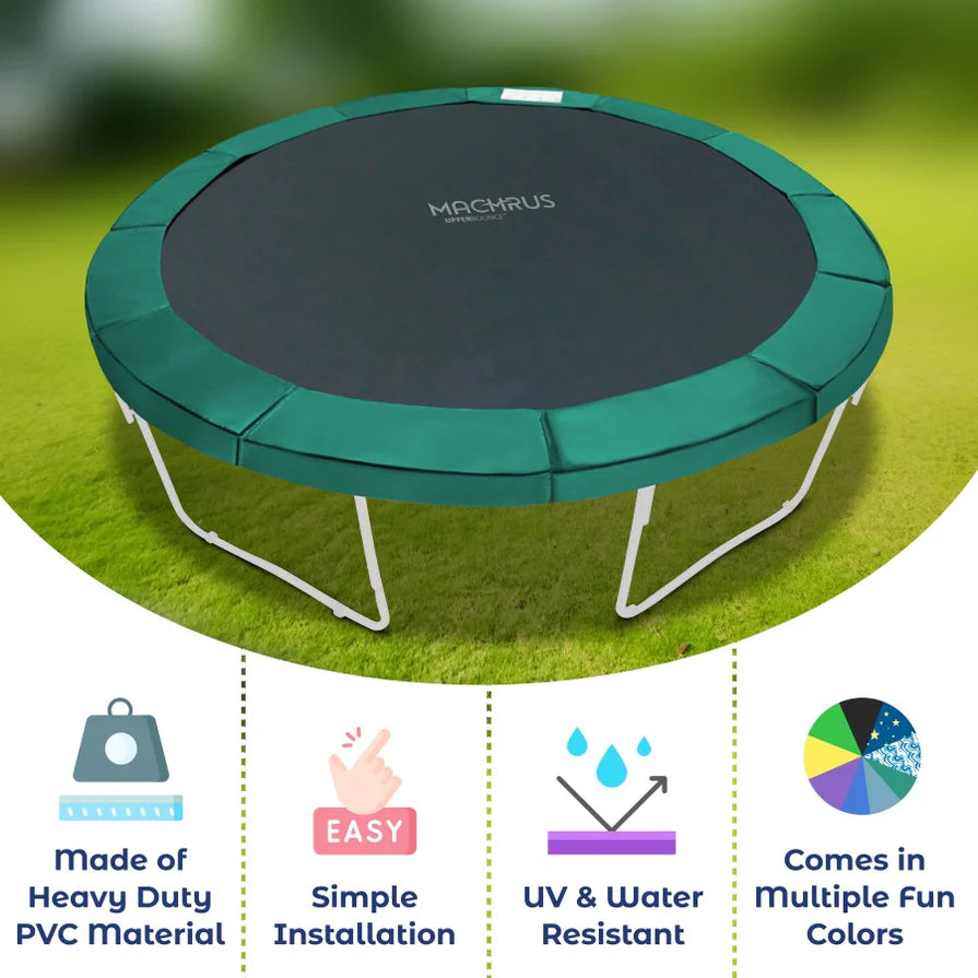 Upper Bounce Trampoline Super Spring Cover - Safety Pad, Fits 8 FT Round Trampoline Frame