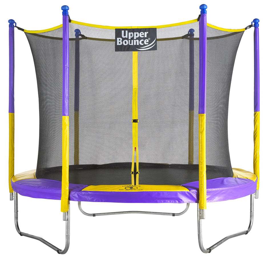 Upper Bounce 9 FT Round Trampoline Set with Safety Enclosure System