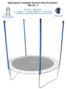 Upper Bounce Trampoline Enclosure Poles & Hardware Set Of 4- Ubhwd-Ps4
