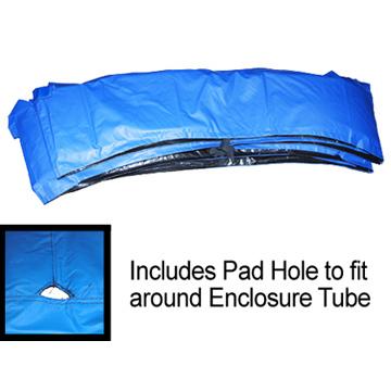 JumpPOD 12FT Combo Frame Pad 10in Wide Blue - Trampoline