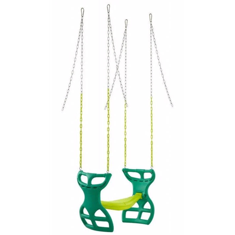 Swingan Two Seater Glider Swing with Vinyl Coated Chain - Hardware For Installation Included