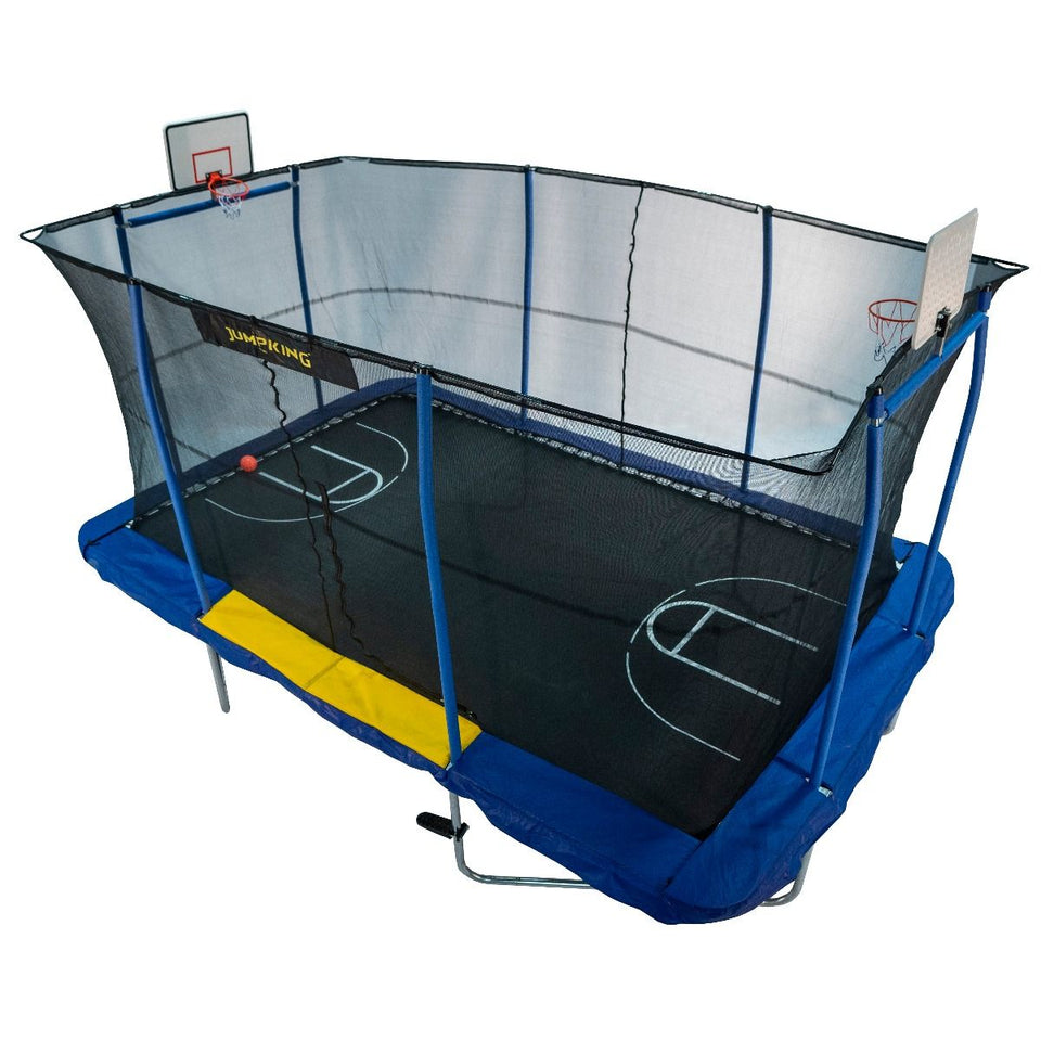 10ft X 15ft Rectangular Trampoline with two Basketball Hoops