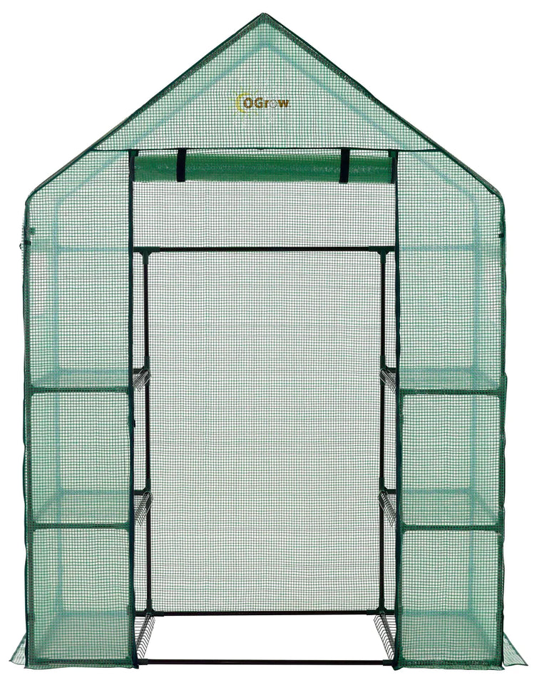 Ogrow Deluxe WALK-IN 3 Tier 6 Shelf Portable Greenhouse