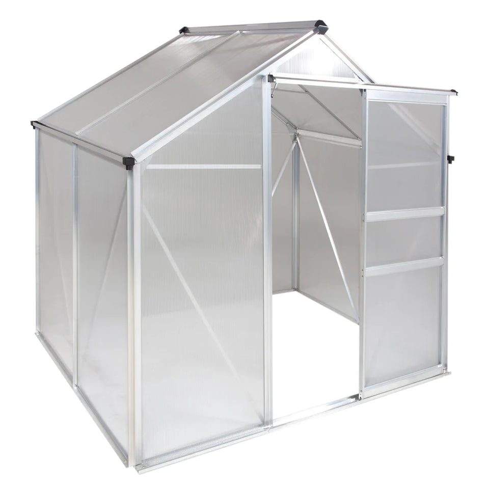 Ogrow 4 x 6 FT Walk-In Greenhouse with Sliding Door and Adjustable Roof Vent