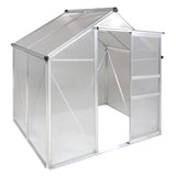 Ogrow 4 x 6 FT Walk-In Greenhouse with Sliding Door and Adjustable Roof Vent