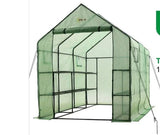 Ogrow Premium PE Greenhouse Replacement Cover for  Outdoor Walk in Greenhouse - Green - Fits Frame 117"L x 67"W x 83'"H