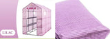 Ogrow Premium PE Greenhouse Replacement Cover for Outdoor Walk in Greenhouse - Lilac - Fits Frame 98"L x 49"W x 75"H
