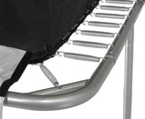 Upper Bounce 9' X 15' Gymnastics Style, Rectangular Trampoline Set with Premium Top-Ring Enclosure System- Beige/Black