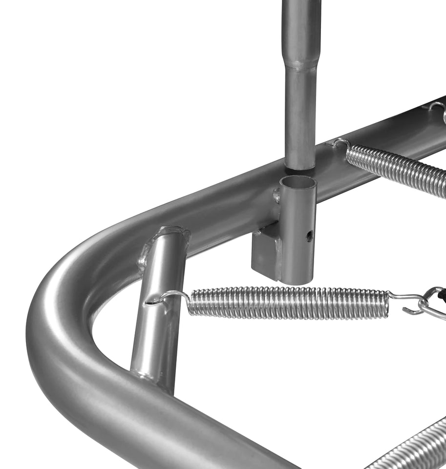 Upper Bounce 9' X 15' Gymnastics Style, Rectangular Trampoline Set with Premium Top-Ring Enclosure System- Beige/Black