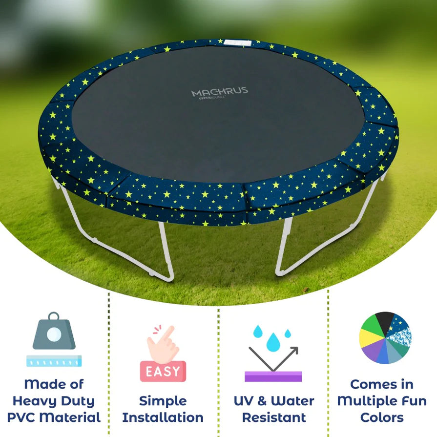 Upper Bounce Trampoline Super Spring Cover - Safety Pad, Fits 15 FT Round Trampoline Frame - Starry Night