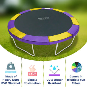 Upper Bounce Trampoline Super Spring Cover - Safety Pad, Fits 9 FT Round Trampoline Frame -