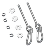 Swingan 6.5" Screw Swing Hanger With 4" Snap Hook - Set of 2