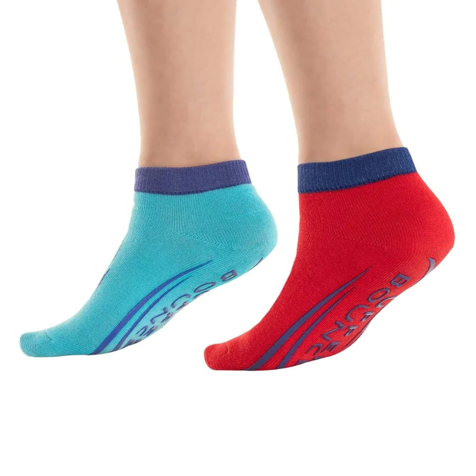 Non-Slip Trampoline Ankle Socks - Blue for Kids: Ages 3 to 6 Years