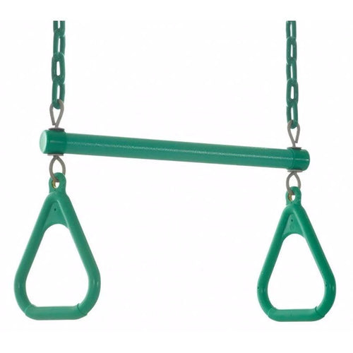 Swingan Trapeze Swing Bar with Vinyl Coated Chain - Fully Assembled