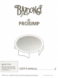 Bazoongi Pro Jump User Manual - Trampoline
