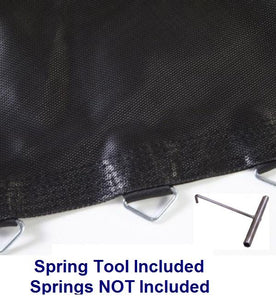 15' ft. Jumping Surface with 96 V-rings for 8.5" inch Springs - Free Spring Tool - Trampoline
