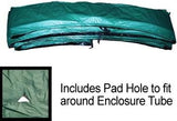 Net And Pad Combo For 15Ft Frame With 5 Pole Top Ring Enclosure-YJNYJP-TRJP-15-5-Green