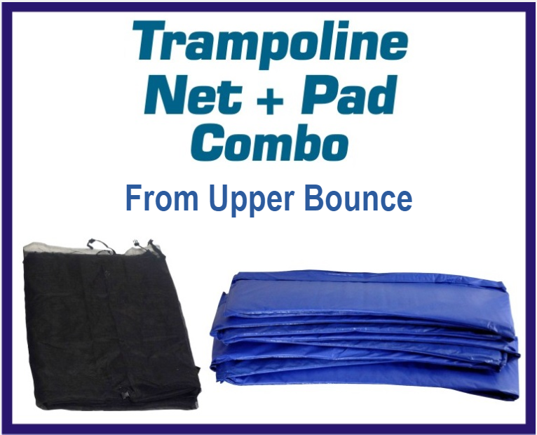 Net And Pad Combo For 14 Ft. Round Frames With 4 Poles Or 2 Arches