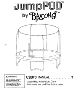 BZJP1506 User Manual - Trampoline