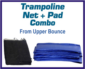 Net And Pad Combo For 15 Ft. Round Frames With 8 Poles Or 4 Arches