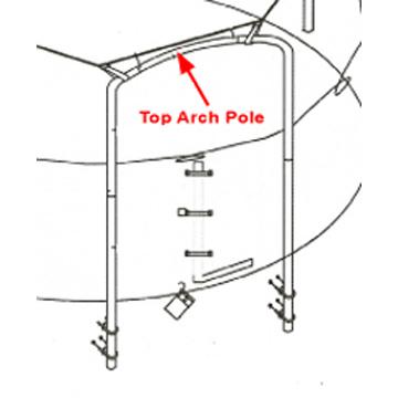 Top Arch Pole for 14 ft 4 Arch Enclosures