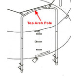 Top Arch Pole for 14 ft 4 Arch Enclosures