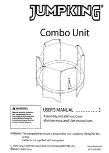 JK1511 User Manual - Trampoline