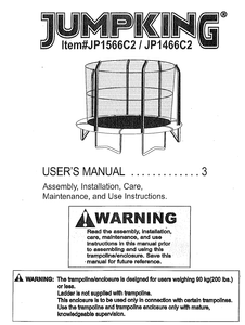 JP1466C2 - User Manual - Trampoline