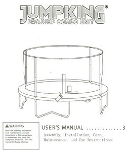 JKCB1405 User Manual - Trampoline