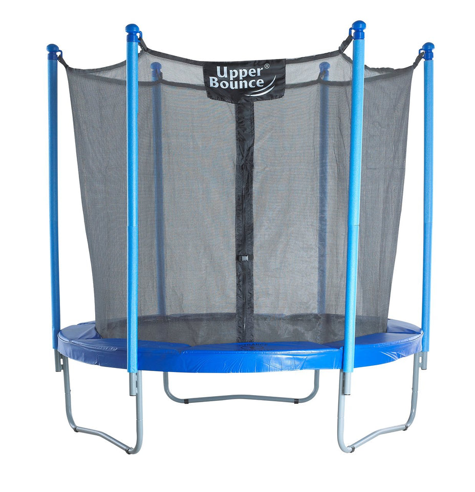 7.5 FT. Trampoline & Enclosure Set equipped with the New UPPER BOUNCE EASY  ASSEMBLE FEATURE - Order Now! – Just Trampolines