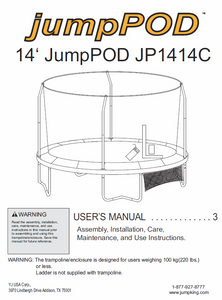 JP1414 User Manual - Trampoline
