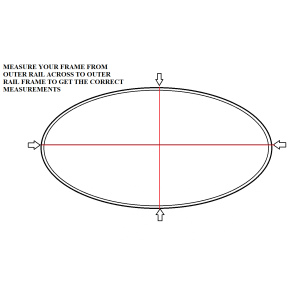Oval 14ft by 17ft-Enclosure Netting With Straps And Rope – Just Trampolines