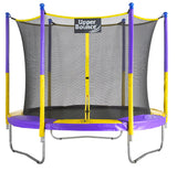 Upper Bounce 9 FT Round Trampoline Set with Safety Enclosure System