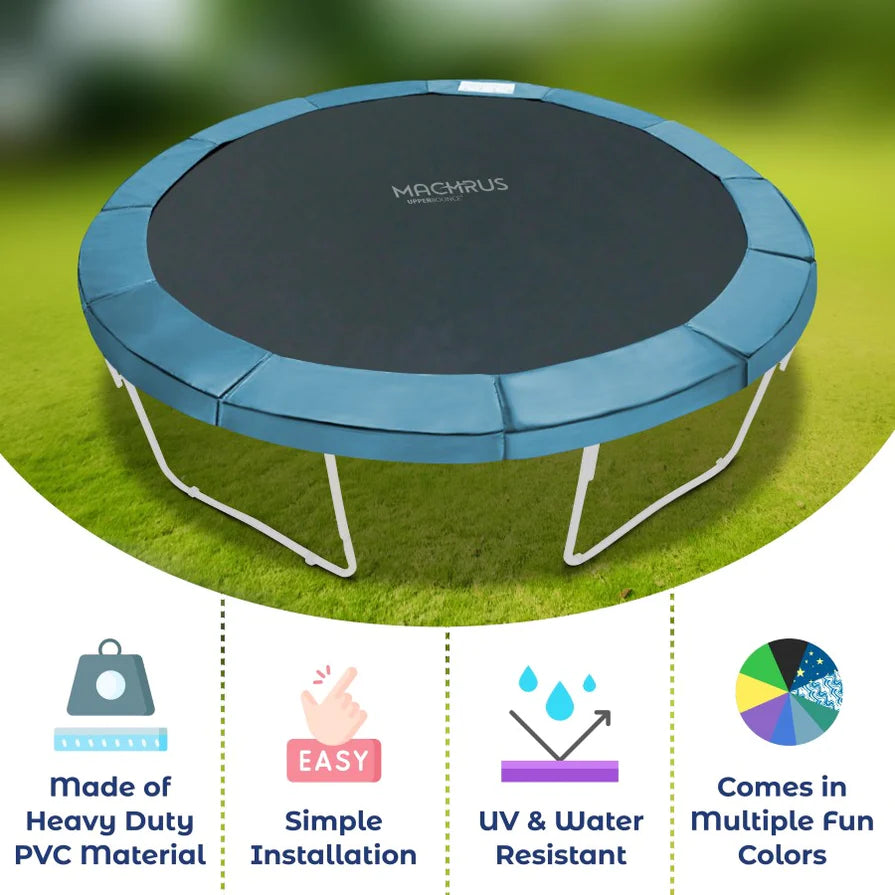 Upper Bounce Trampoline Super Spring Cover - Safety Pad, Fits 8 FT Round Trampoline Frame