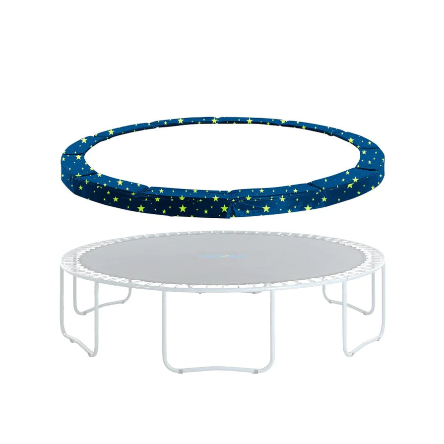 trampoline tarp Upper Bounce Trampoline Super Spring Cover - Safety Pad, Fits 9 ft Round Trampoline Frame