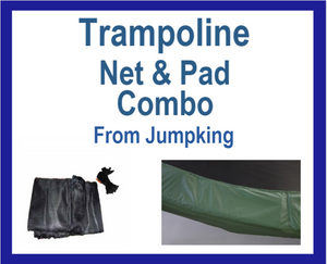 Net And Pad Combo For 13 Ft Round Frames With 8 Poles Or 4 Arches-YJNYJP-IS-13-8 - Trampoline