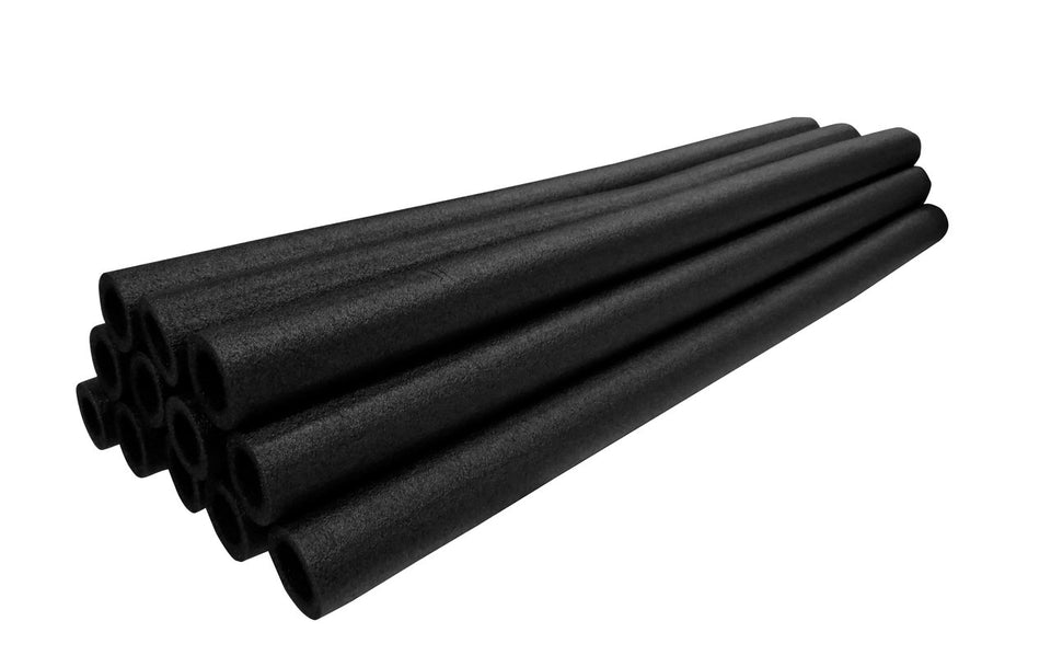 33 In Pole Foam Sleeves-1 Dia Pole-Set Of 16-Black - Trampoline