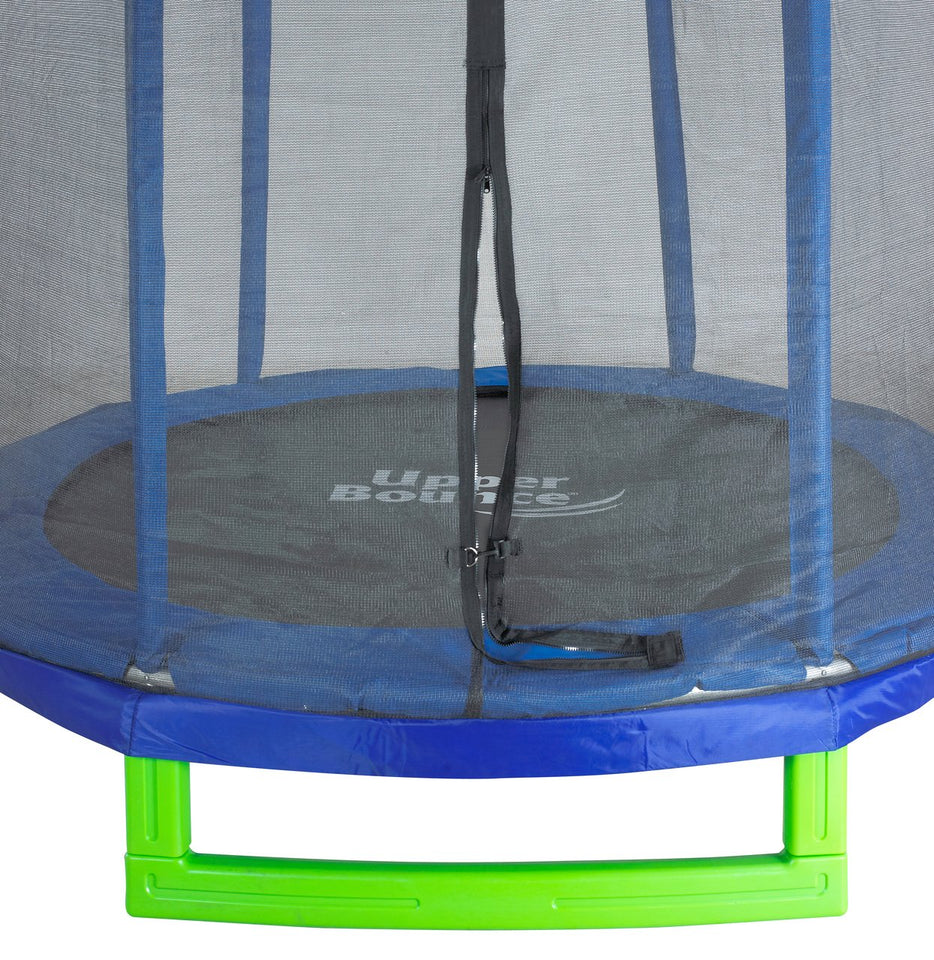 Upper Bounce 7' Indoor/Outdoor Classic Trampoline & Enclosure Set - Buy  Now! – Just Trampolines