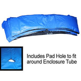 JumpPOD 12FT Combo Frame Pad 10in Wide Blue - Trampoline