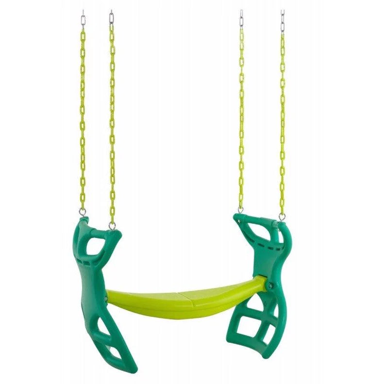 Swingan Two Seater Glider Swing with Vinyl Coated Chain - Hardware For Installation Included