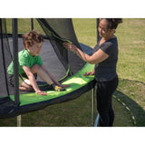 JumpKing 14 ft. Trampoline with 6-Pole Enclosure