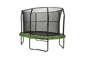 8' ft x 12' ft JumpKing Oval Trampoline With Fern Graphic Pad
