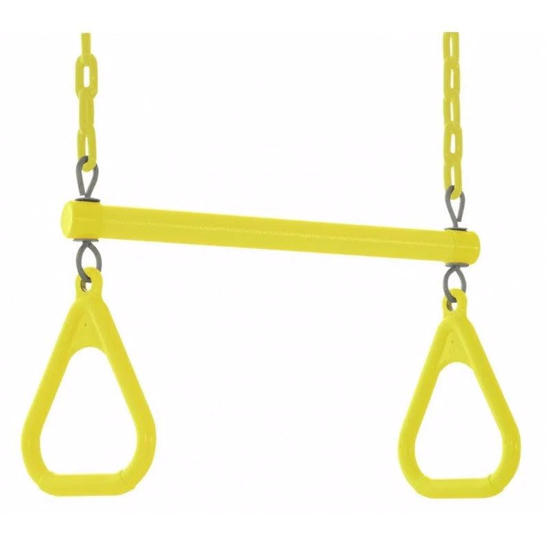 Swingan Trapeze Swing Bar with Vinyl Coated Chain - Fully Assembled